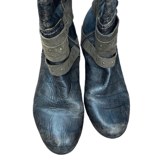 Ugg Esplande Croco java leather tall boots 8.5 - Picture 5 of 11